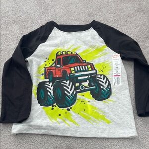 Monster Truck Graphic Long Sleeve Shirt 5T NEW